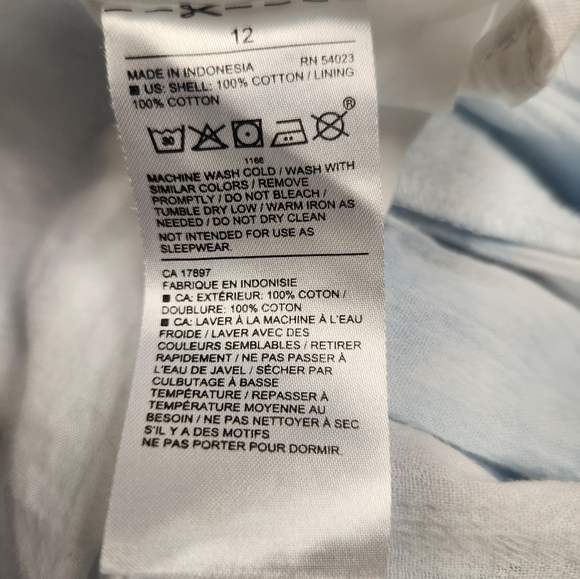 JANIE AND JACK TIE DYE BOW STRAP DRESS IN Angel Falls Shibori Size 12 - Picture 11 of 14